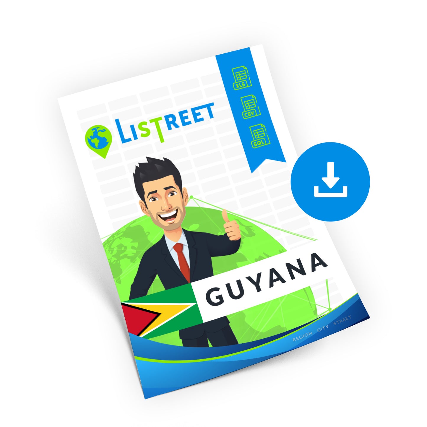 Guyana, Location database, best city file