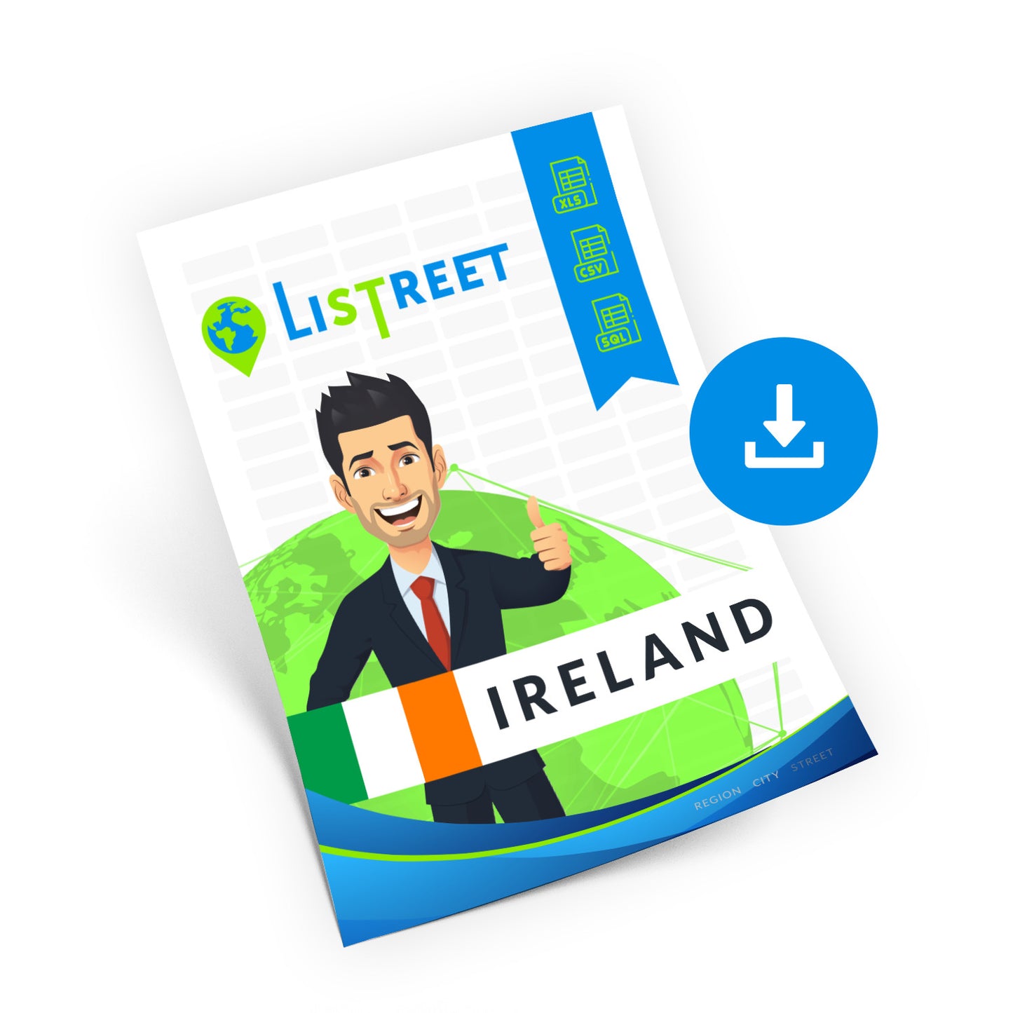 Ireland, Location database, best city file