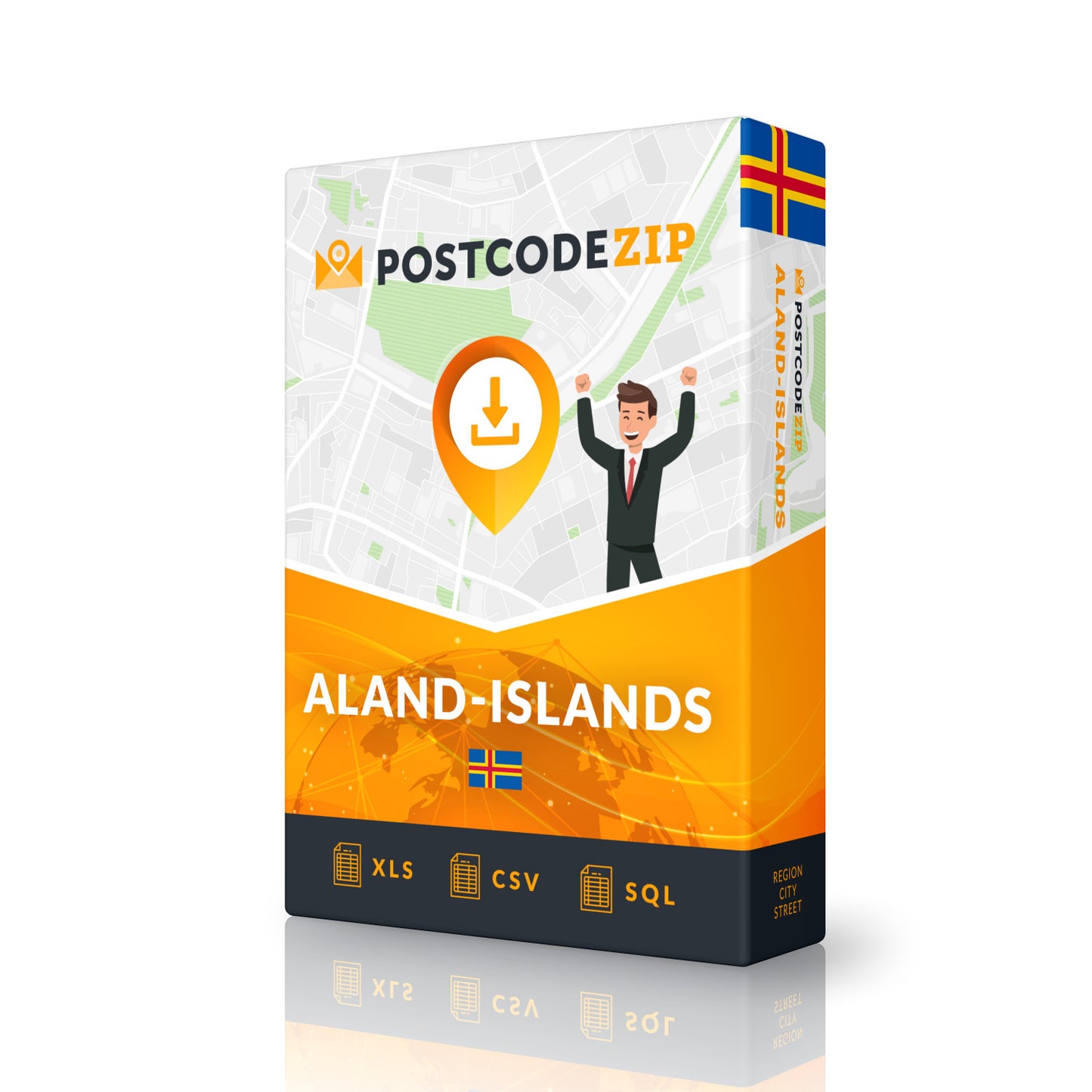 Aland Islands, Complete premium data set of streets