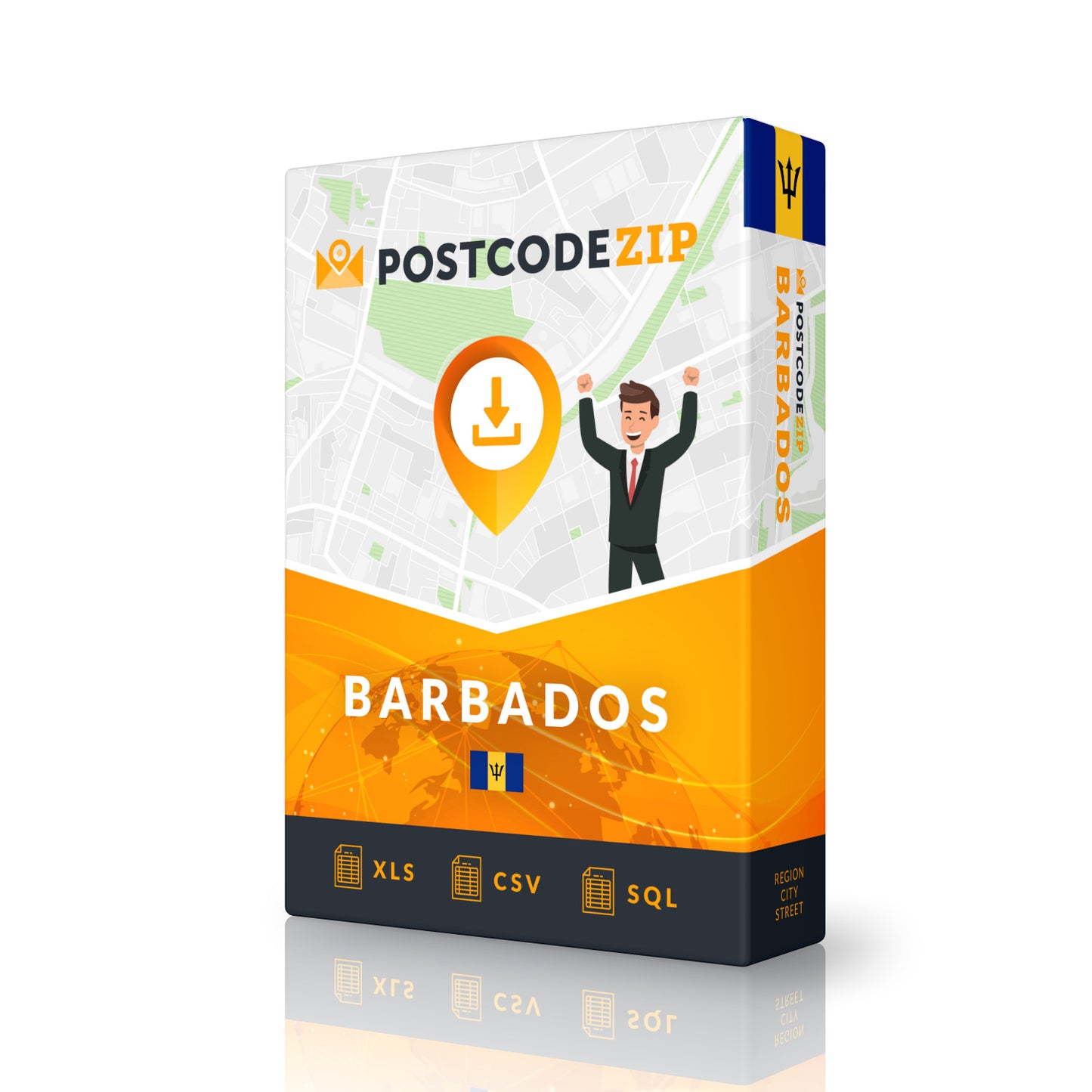 Barbados, Complete premium data set of streets