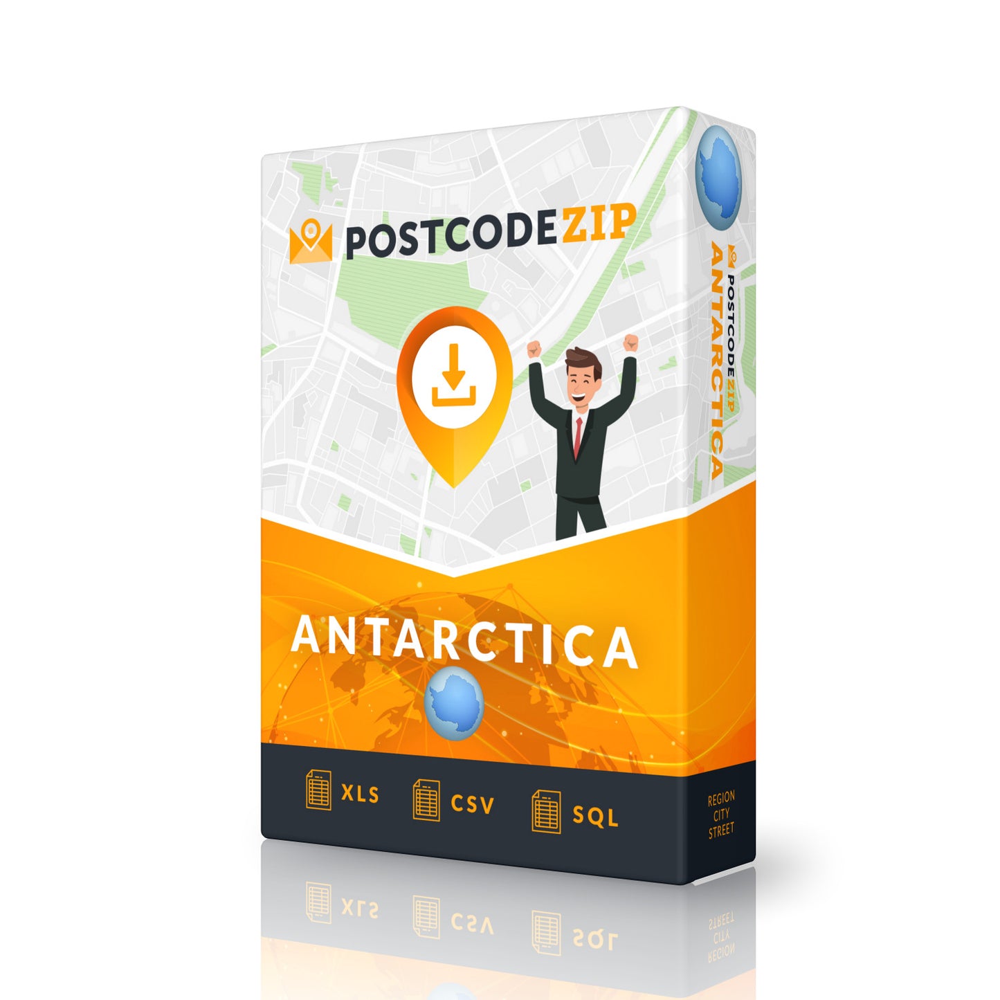 Antarctica, Best file of streets, complete set