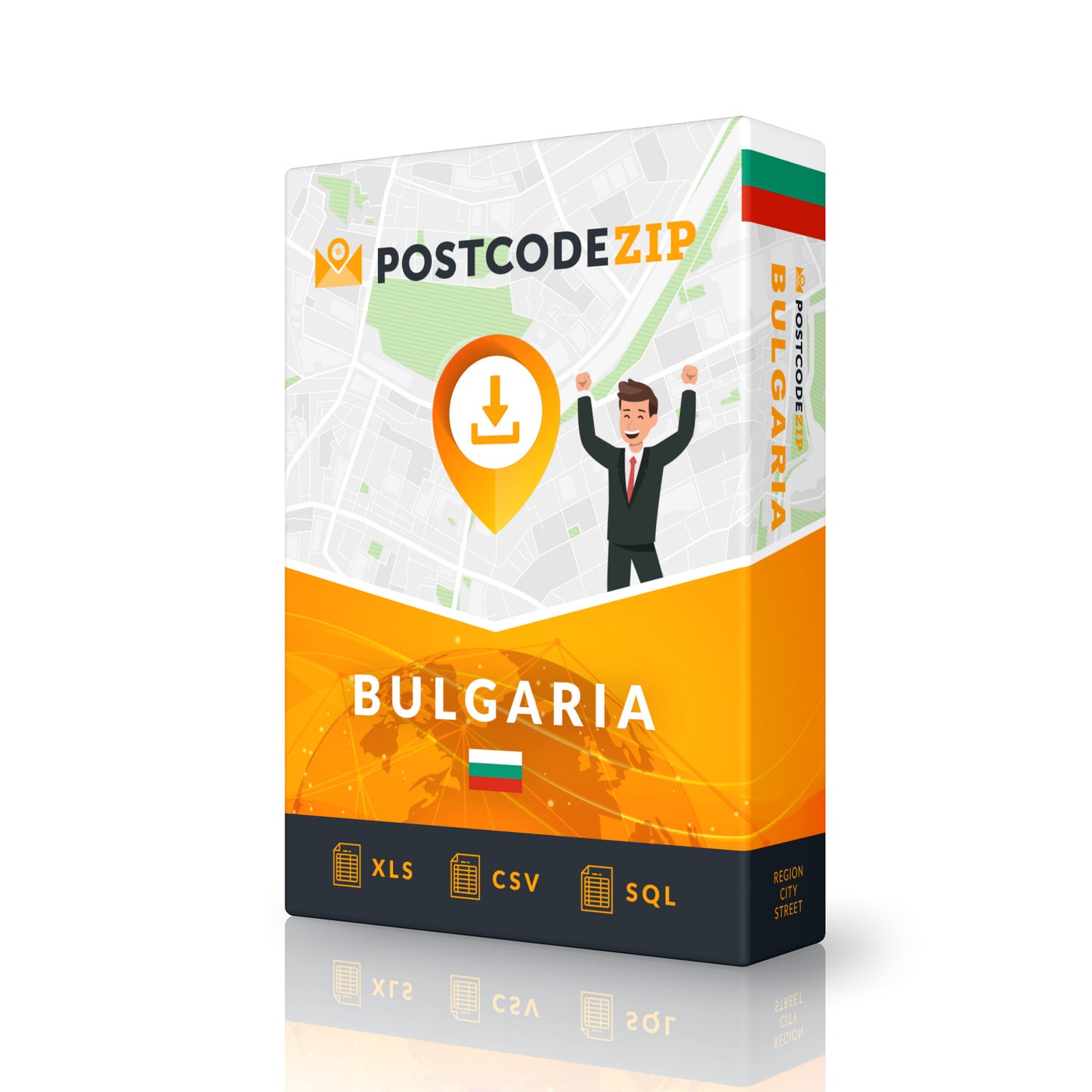 Bulgaria, Complete premium data set of streets