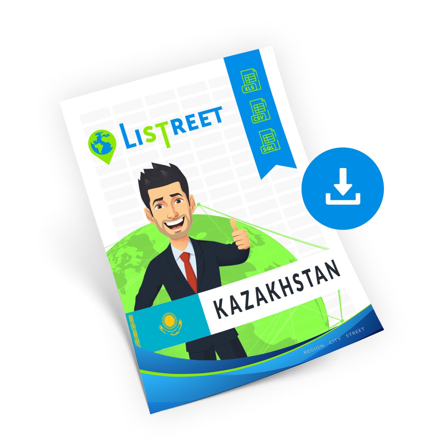 Kazakhstan, Best file of streets, complete set