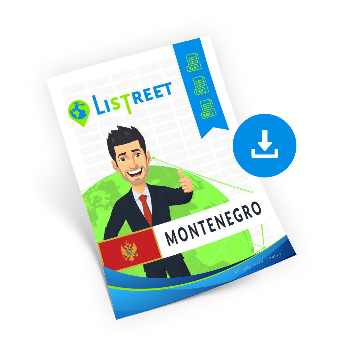 Montenegro, Best file of streets, complete set