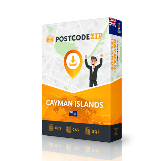 Cayman Islands, Complete premium data set of streets