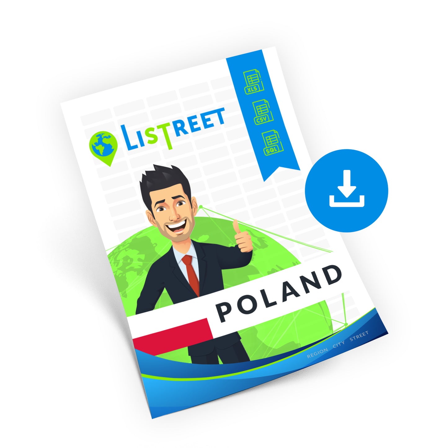 Poland, Best file of streets, complete set