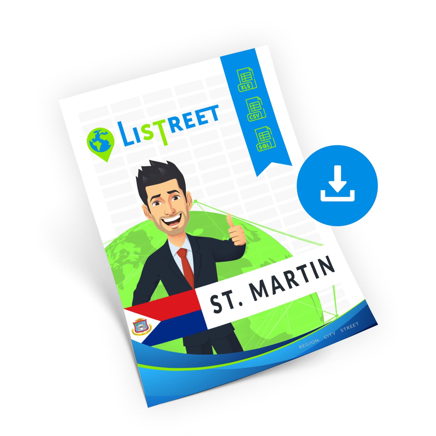 St. Martin, Best file of streets, complete set