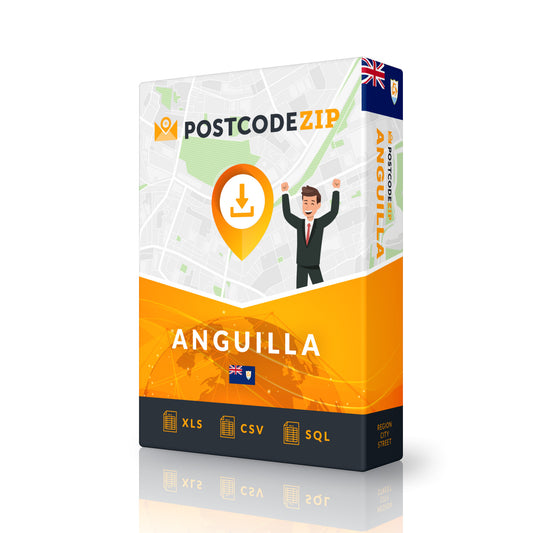 Anguilla, Complete premium data set of streets