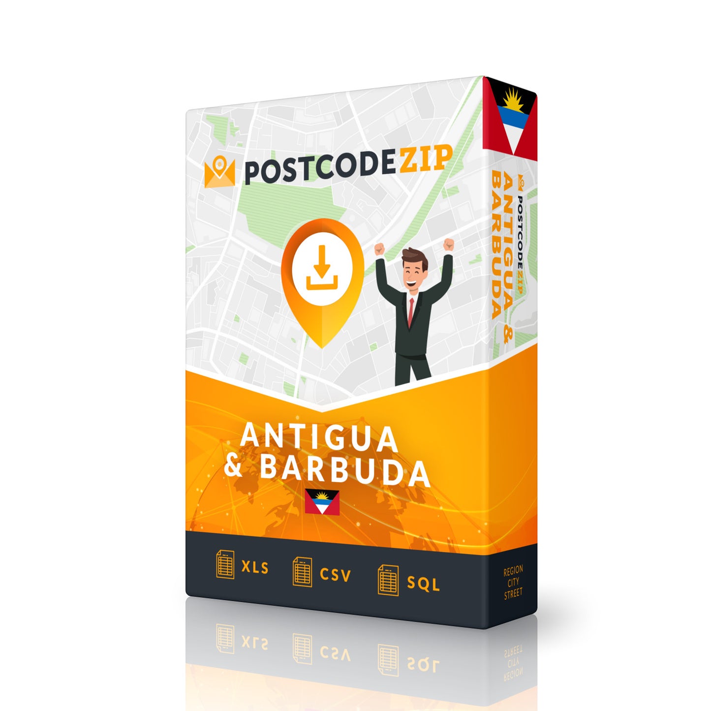 Antigua & Barbuda, Complete premium data set of streets